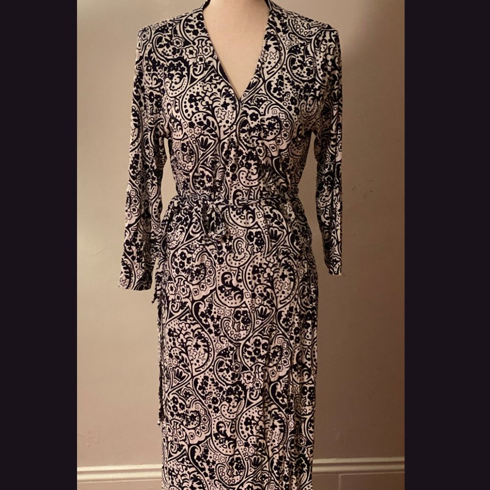 Boden Jersey Maxi Wrap Dress